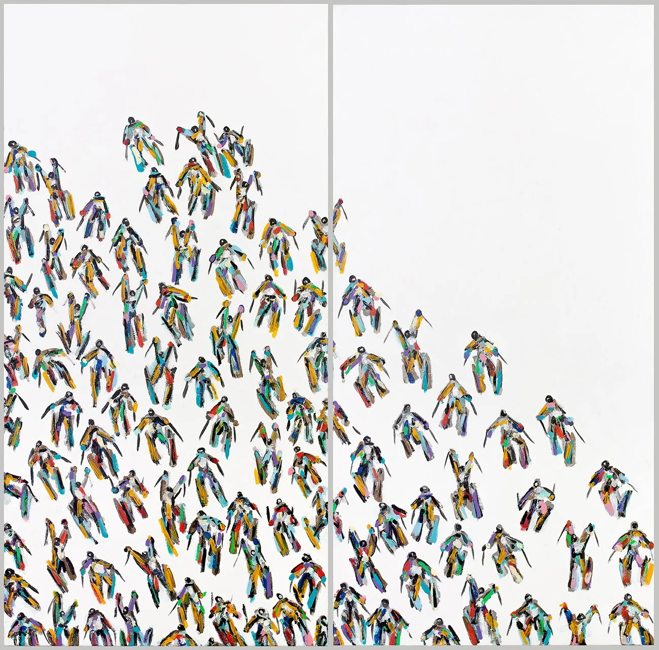Skier Diptych