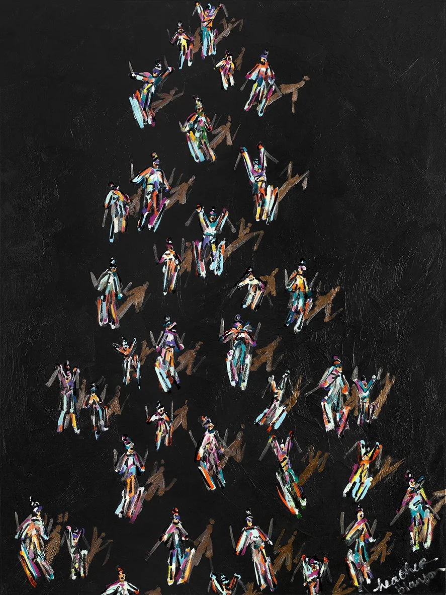 Glow in the Dark Skiers