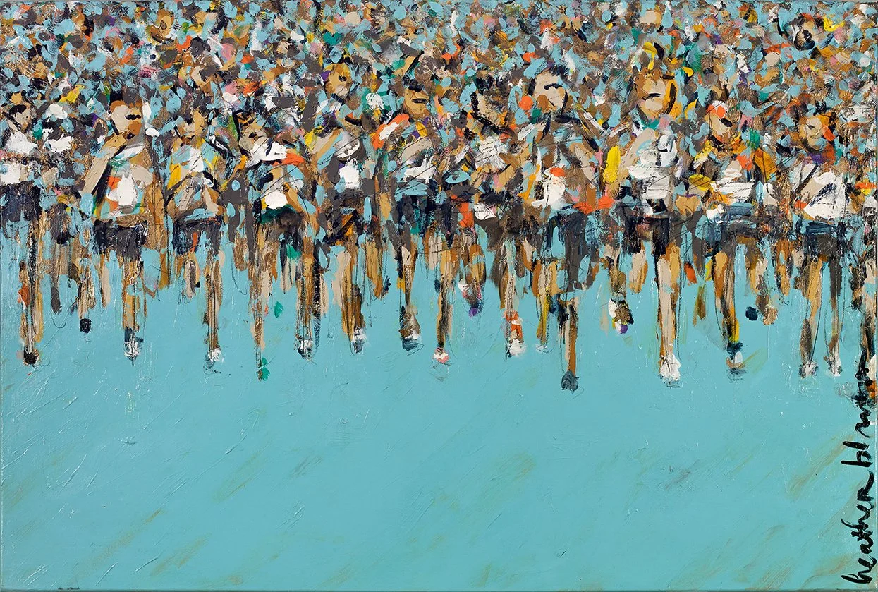Runners on Blue