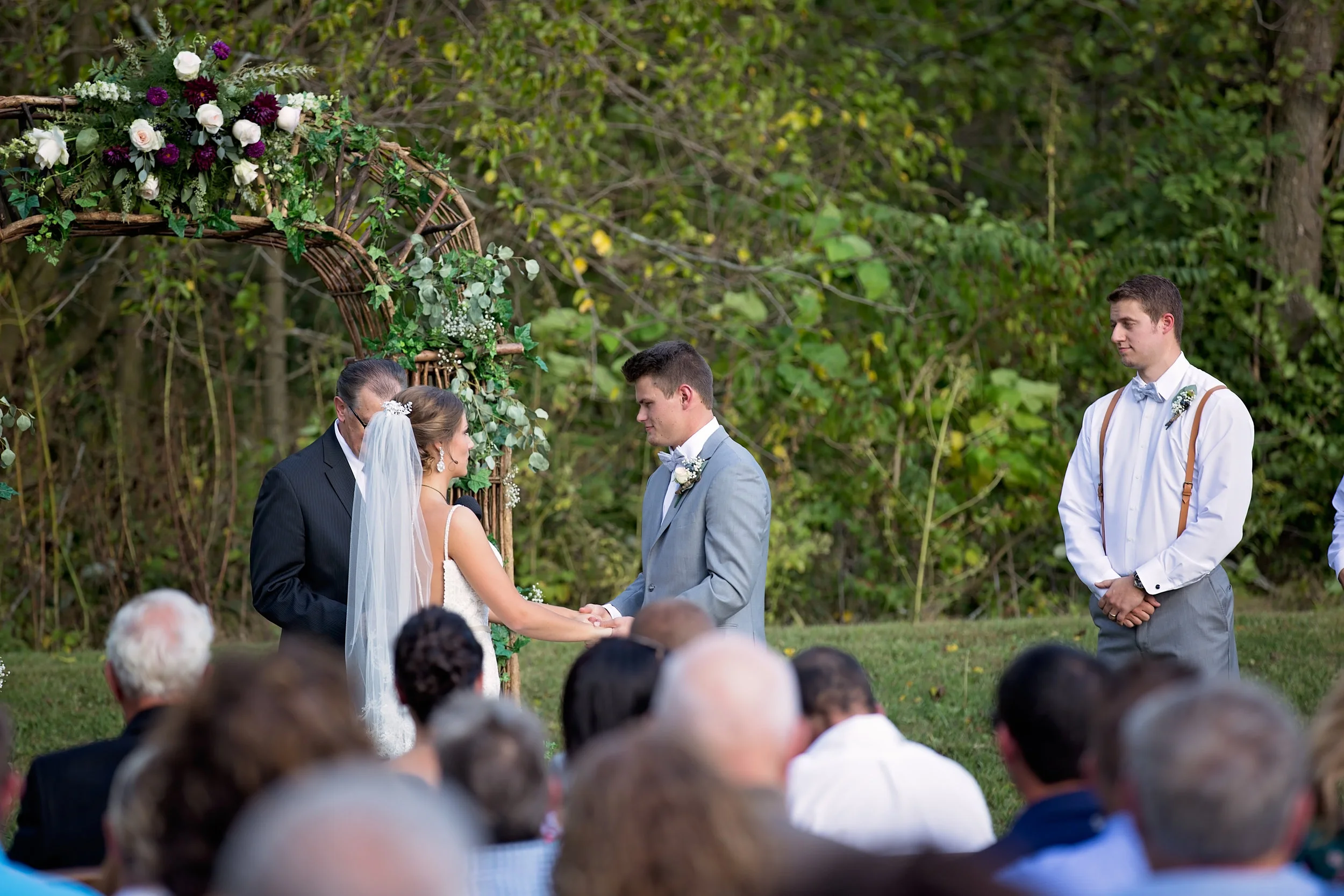 bride and groom during wedding ceremony