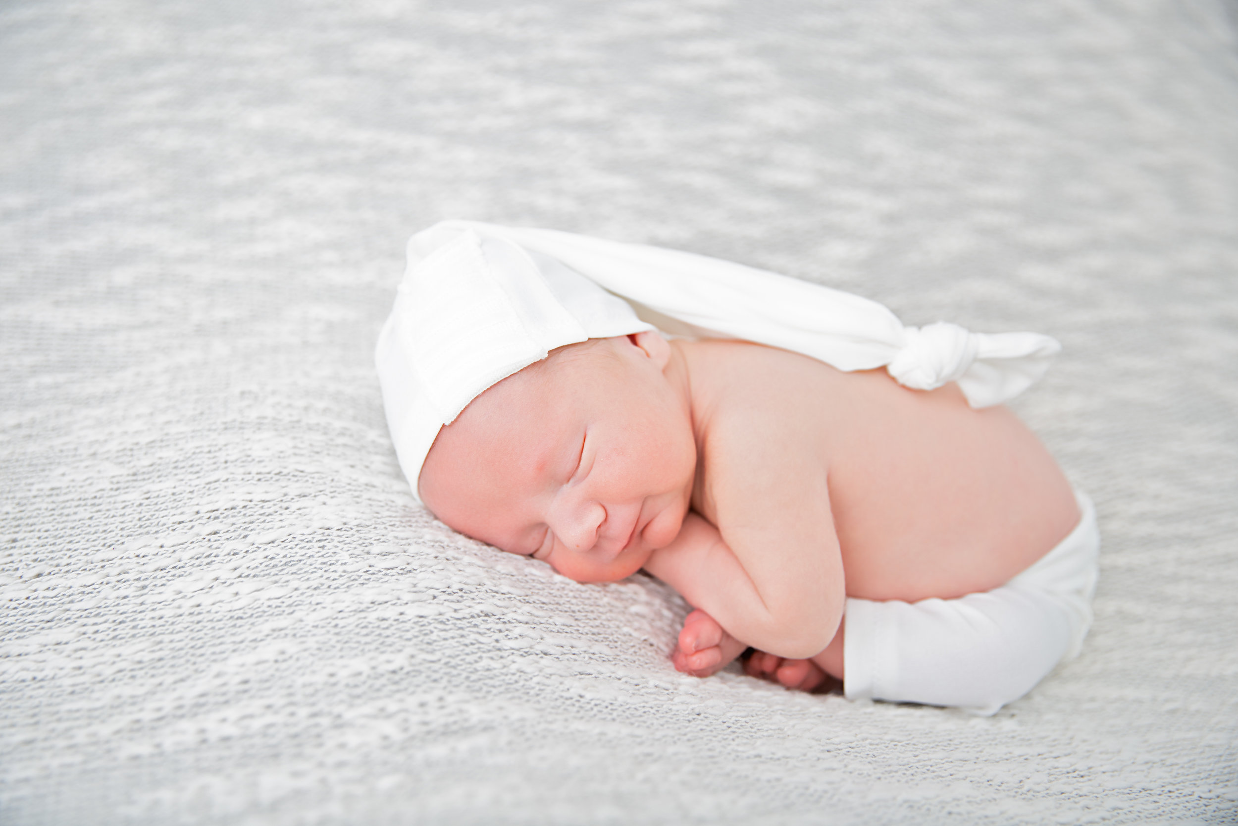 posed newborn baby