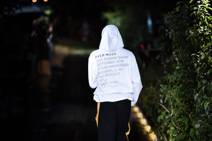 Kerby Jean-Raymond of Pyer Moss at Weeksville Heritage Center. Photo credit: Theo Wargo/Getty Images via Fashionista
