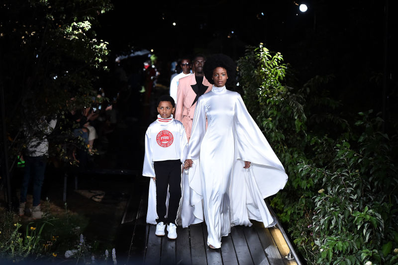 Pyer Moss Spring 2019 Fashion show at Weeksville Heritage Center. Photo credit: Theo Wargo (Getty Images) via The Glow Up