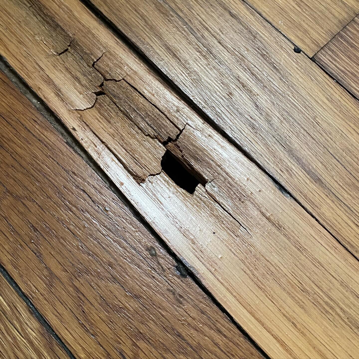 Felt a strong draft during the cold snap. Discovered a hole in my floor. Ugh. Googling &ldquo;brown duct tape&rdquo;.