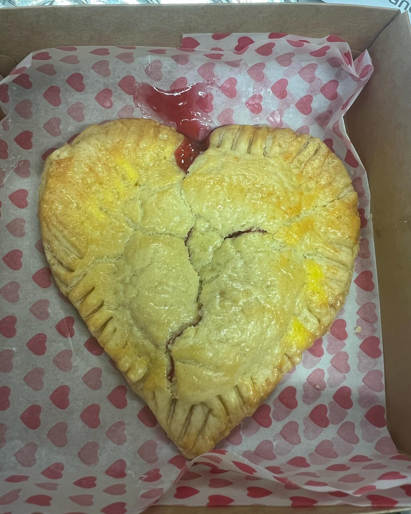 A nice Valentines surprise &hellip;.I was delivered lunch and a beautiful cherry heart pie..