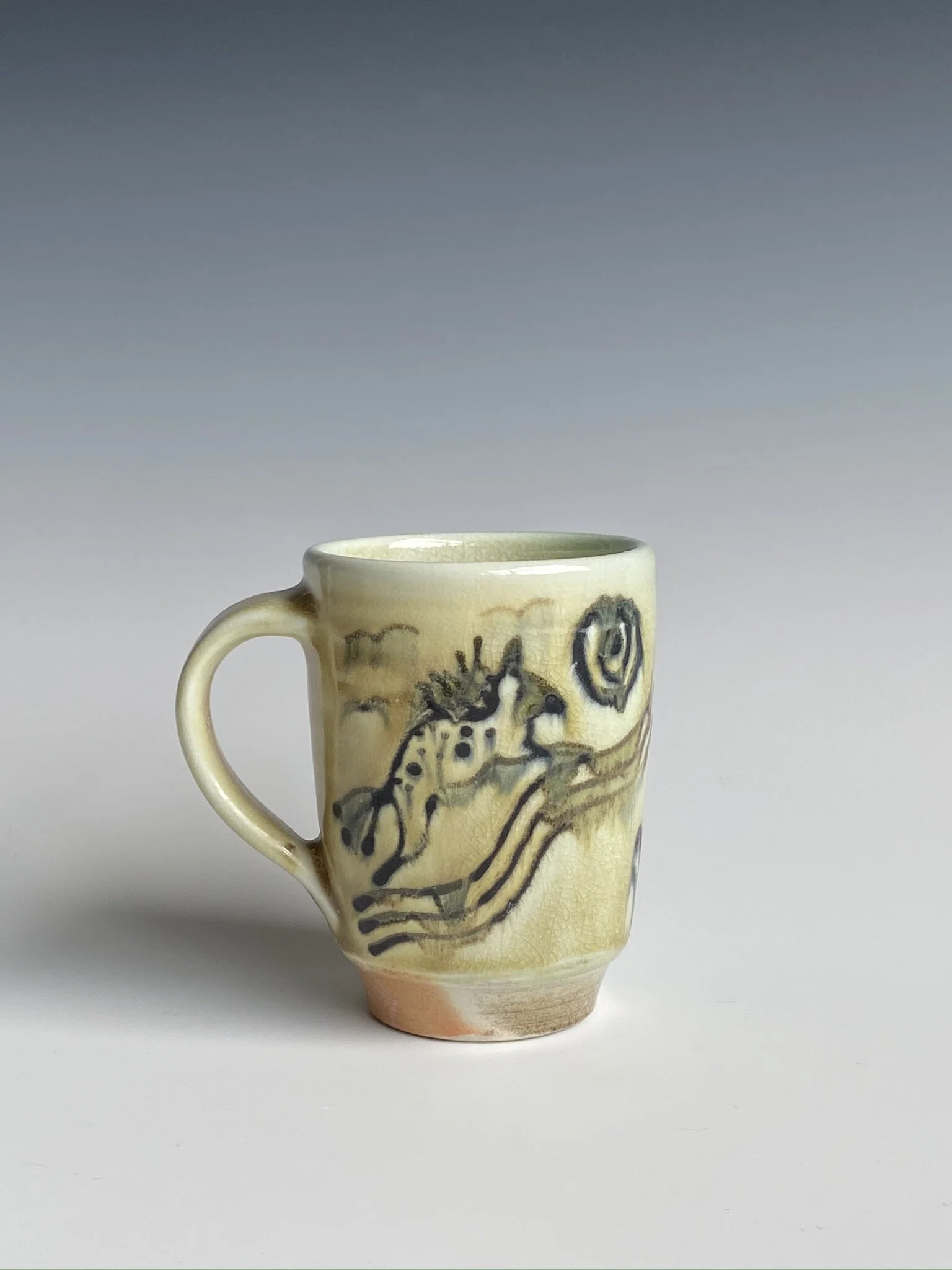 Salt fired Horse Mug  |  Summer Orr