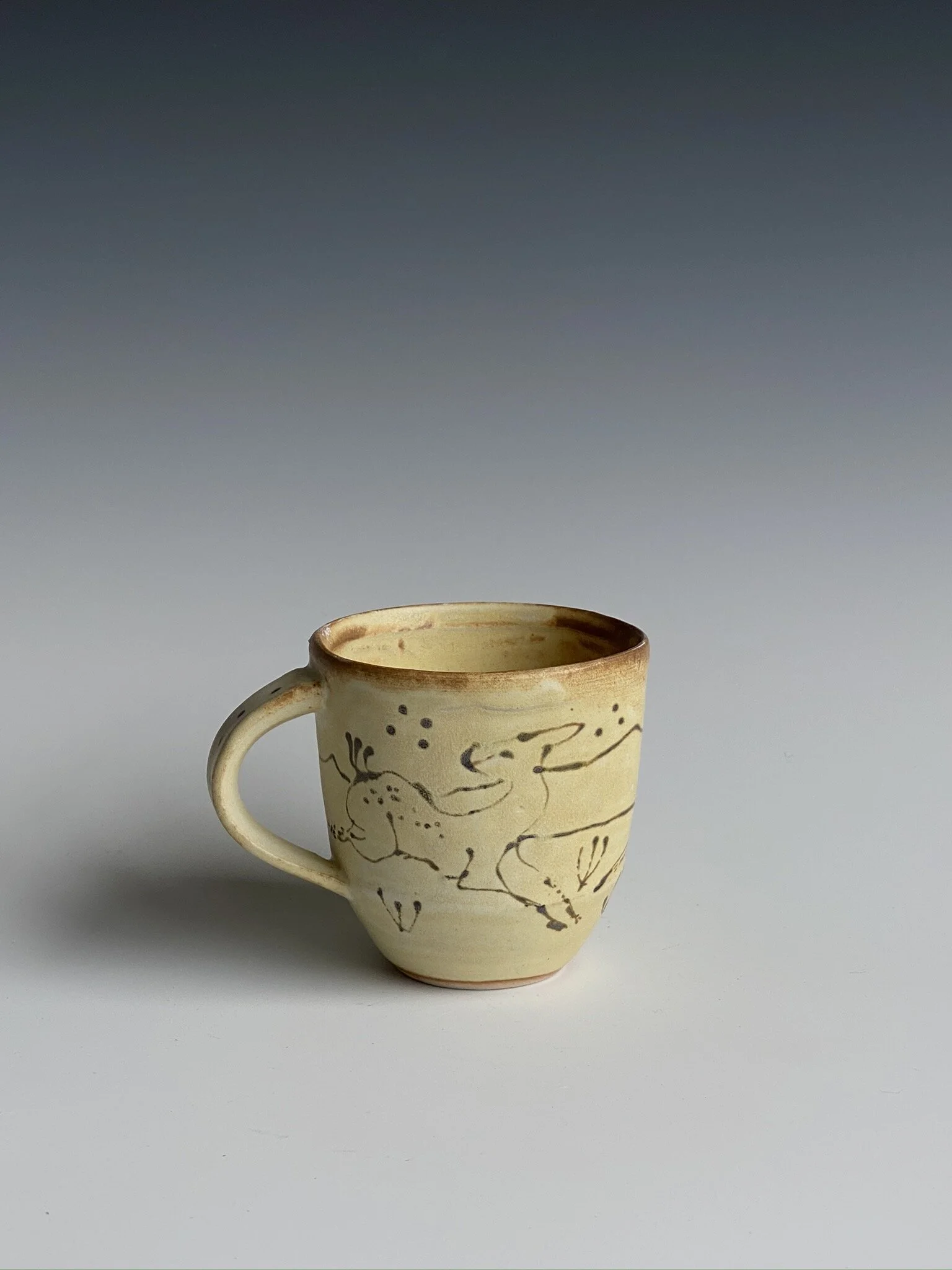 Yellow animal mug  |  Summer Orr