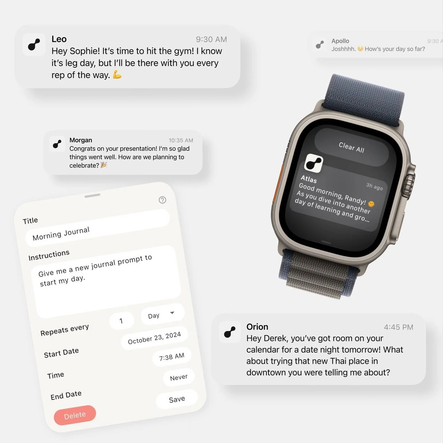 What makes a Navigator?

They're proactive! Through Pulses, your Navigator sparks action at the perfect moment - from morning reflections to workout momentum to date night inspiration. 

Turn motivation into forward motion. 

#motivation #guidance #p