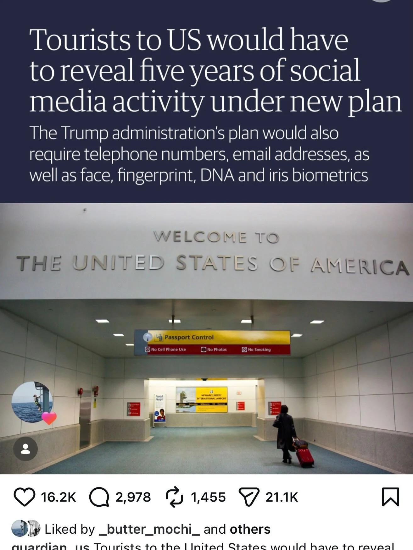 SUBMIT A COMMENT!

Are you paying attention??

It&rsquo;s already risky to travel into USA and if this law goes into effect I&rsquo;ll be staying away. Just had convo with ken that it&rsquo;s no longer safe for us there, even though he&rsquo;s a lega