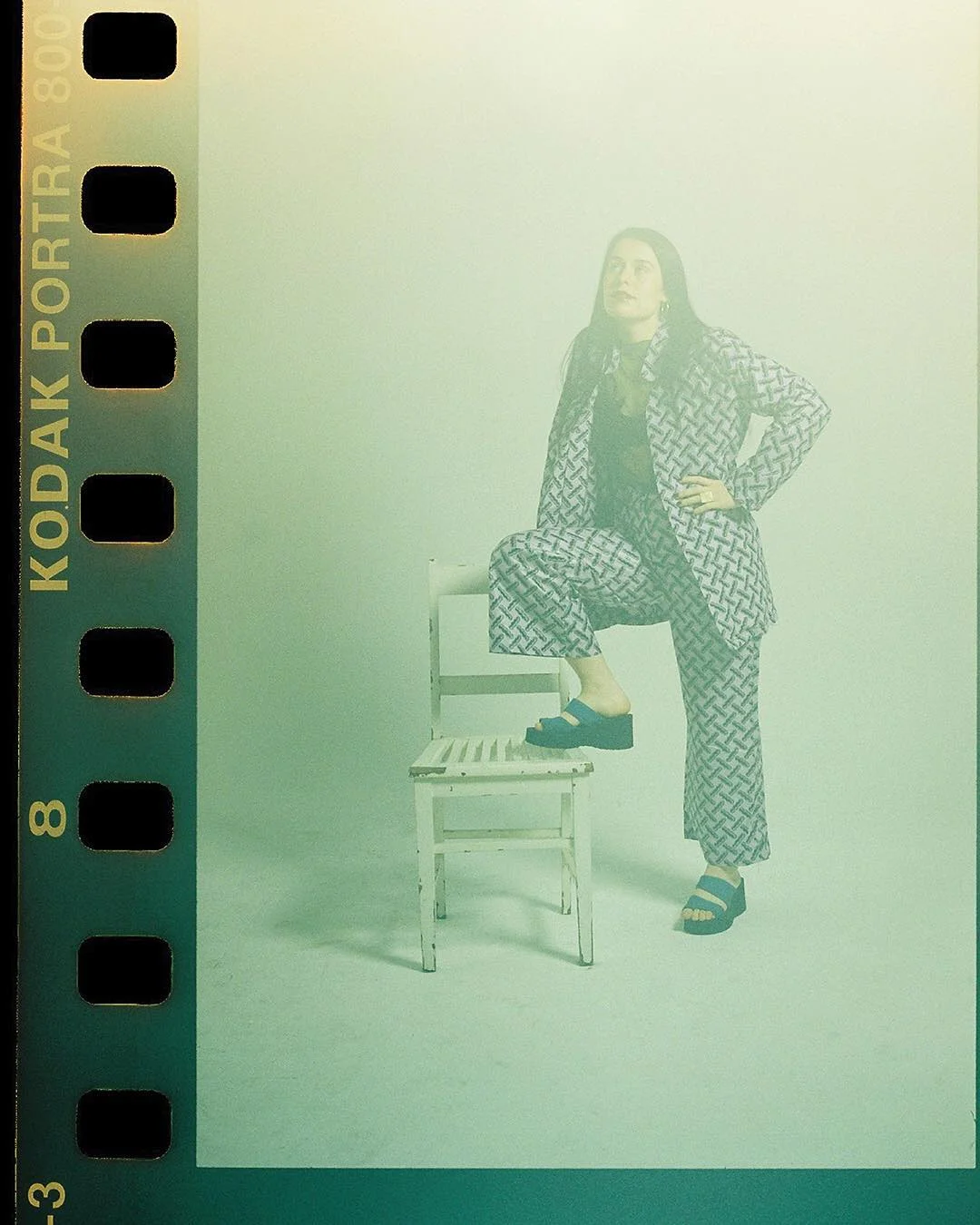 Francesca Gonzales recording with Dave Hammer