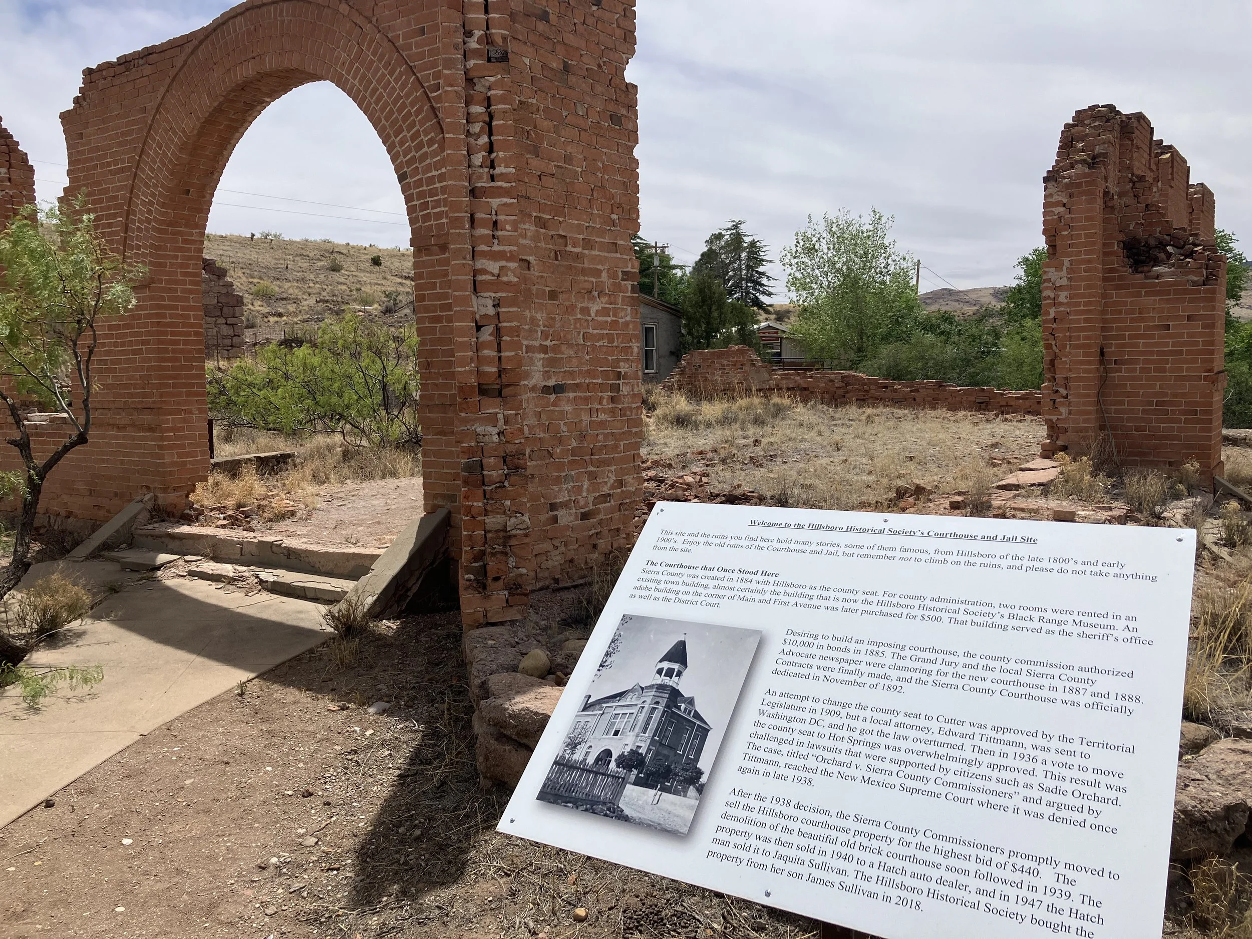 Sierra County Courthouse Ruins in Hillsboro, New Mexico