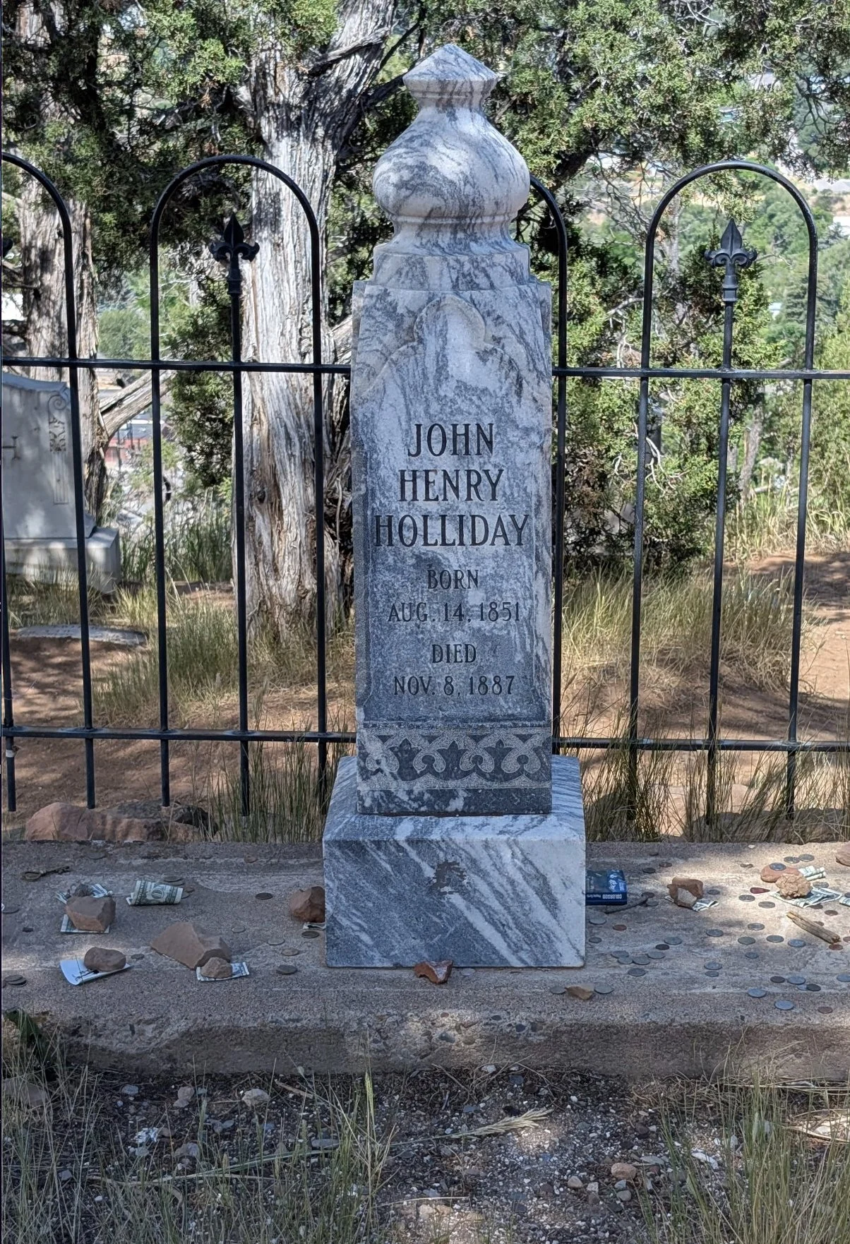 John Henry (Doc) Holliday gravestone