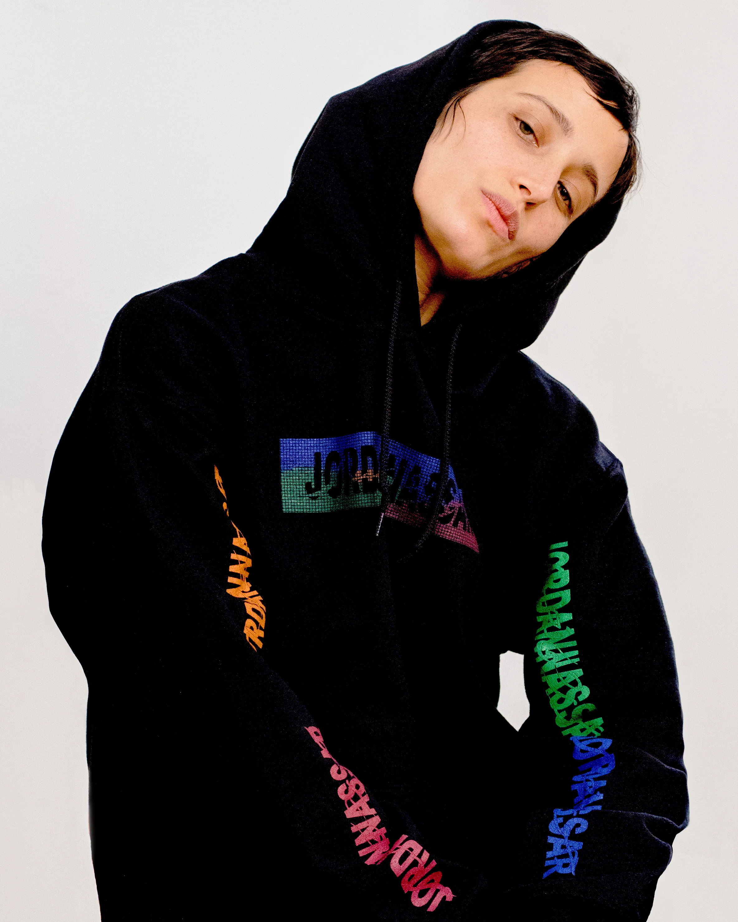 Landscape Logo Hoodie Black