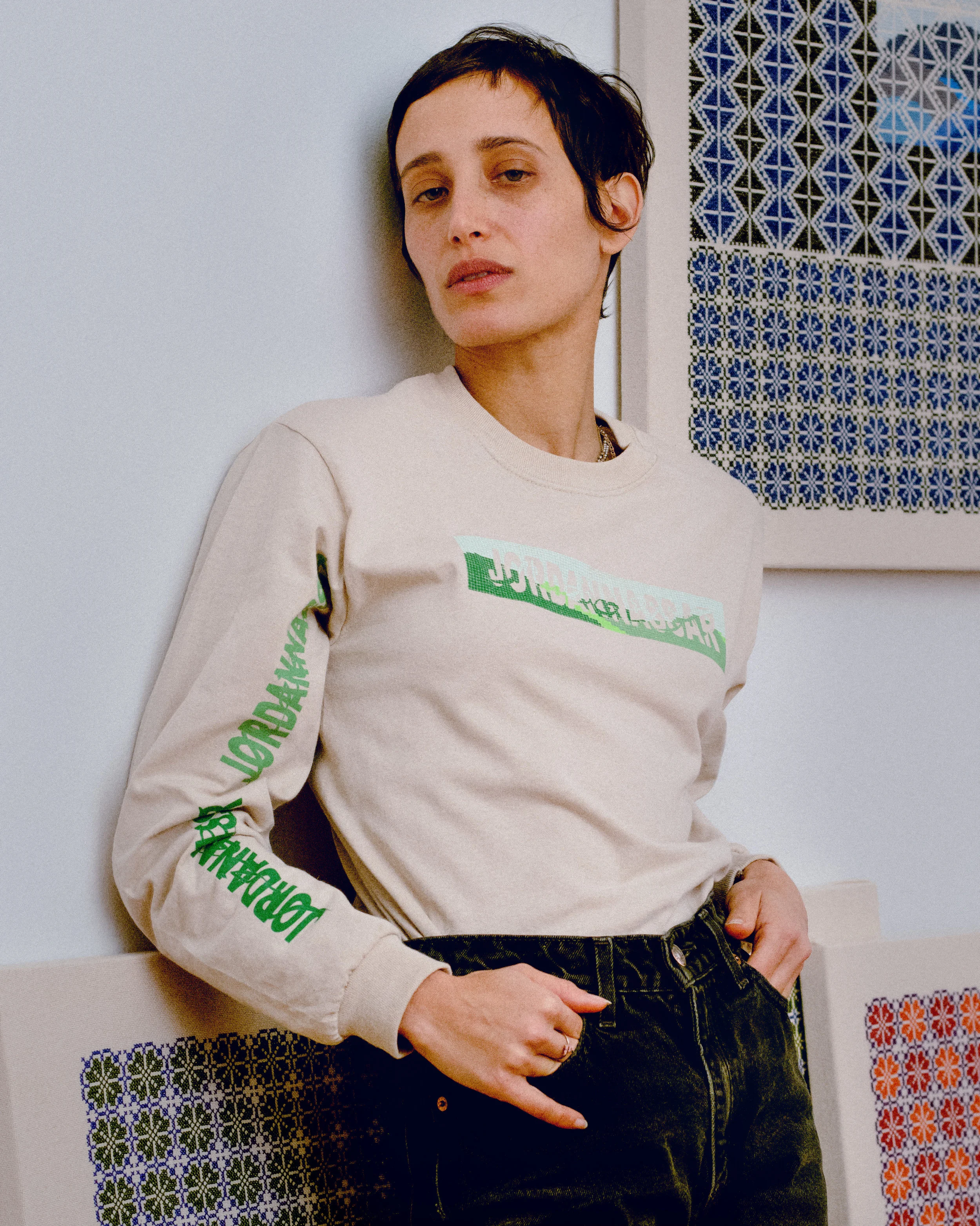 Landscape Logo Longsleeve Green/Sand