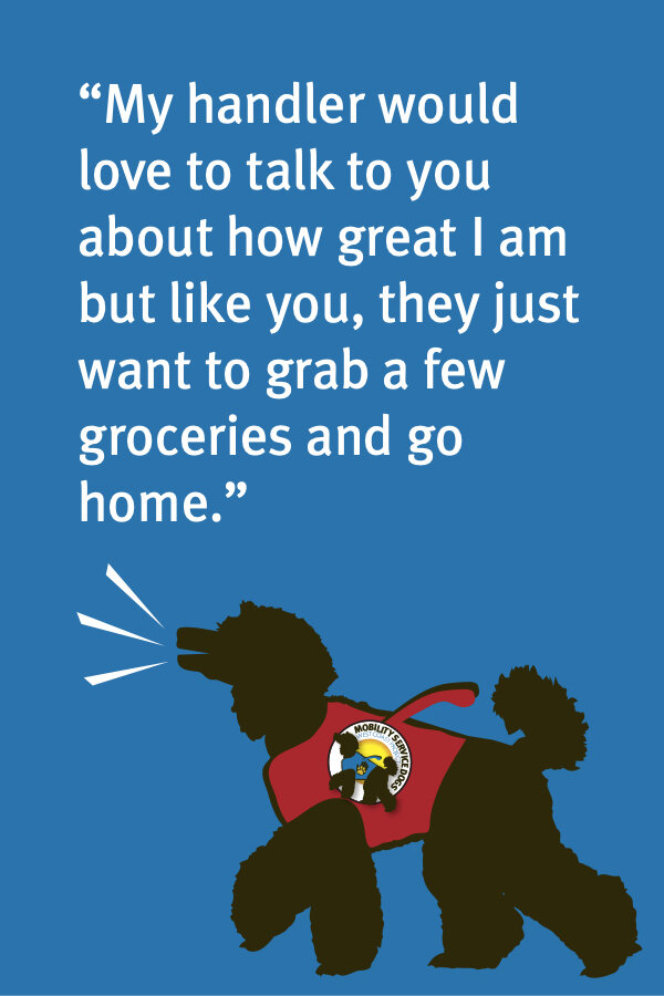 Tent card to inform your customers