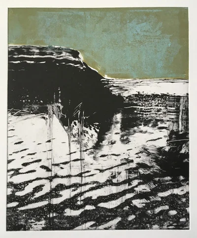 Solar plate etching monotype at London Print Studio