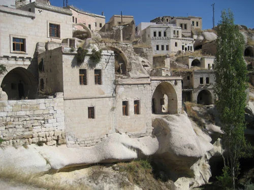 Ibrahimpasa - dwellings carved for the sandstone hills