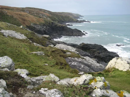 The Cornish coast near St. Ives, England