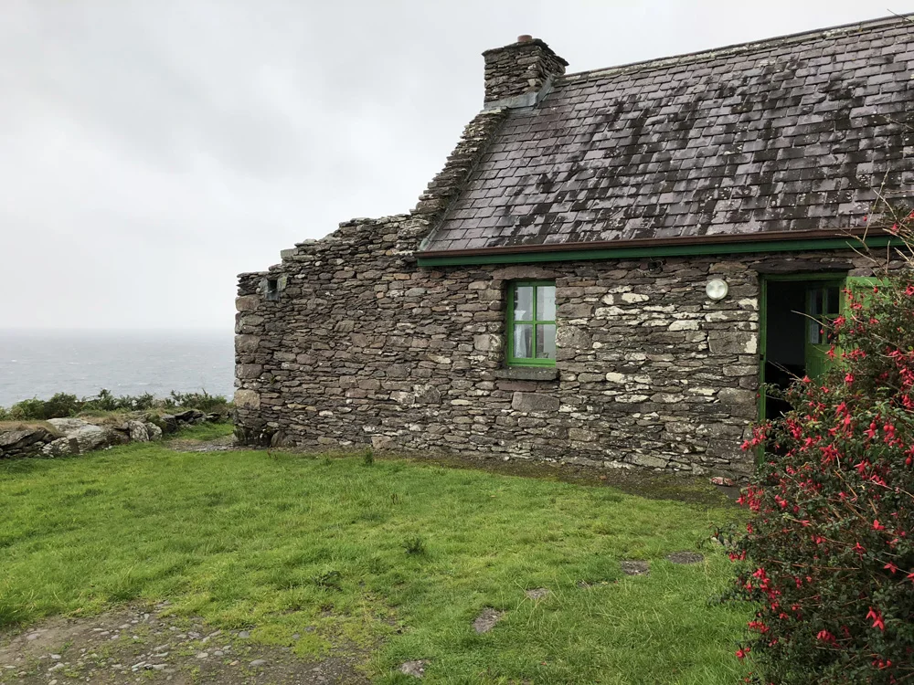 My cottage on the side of the cliff at Cill Rialaig Artists Retreat.