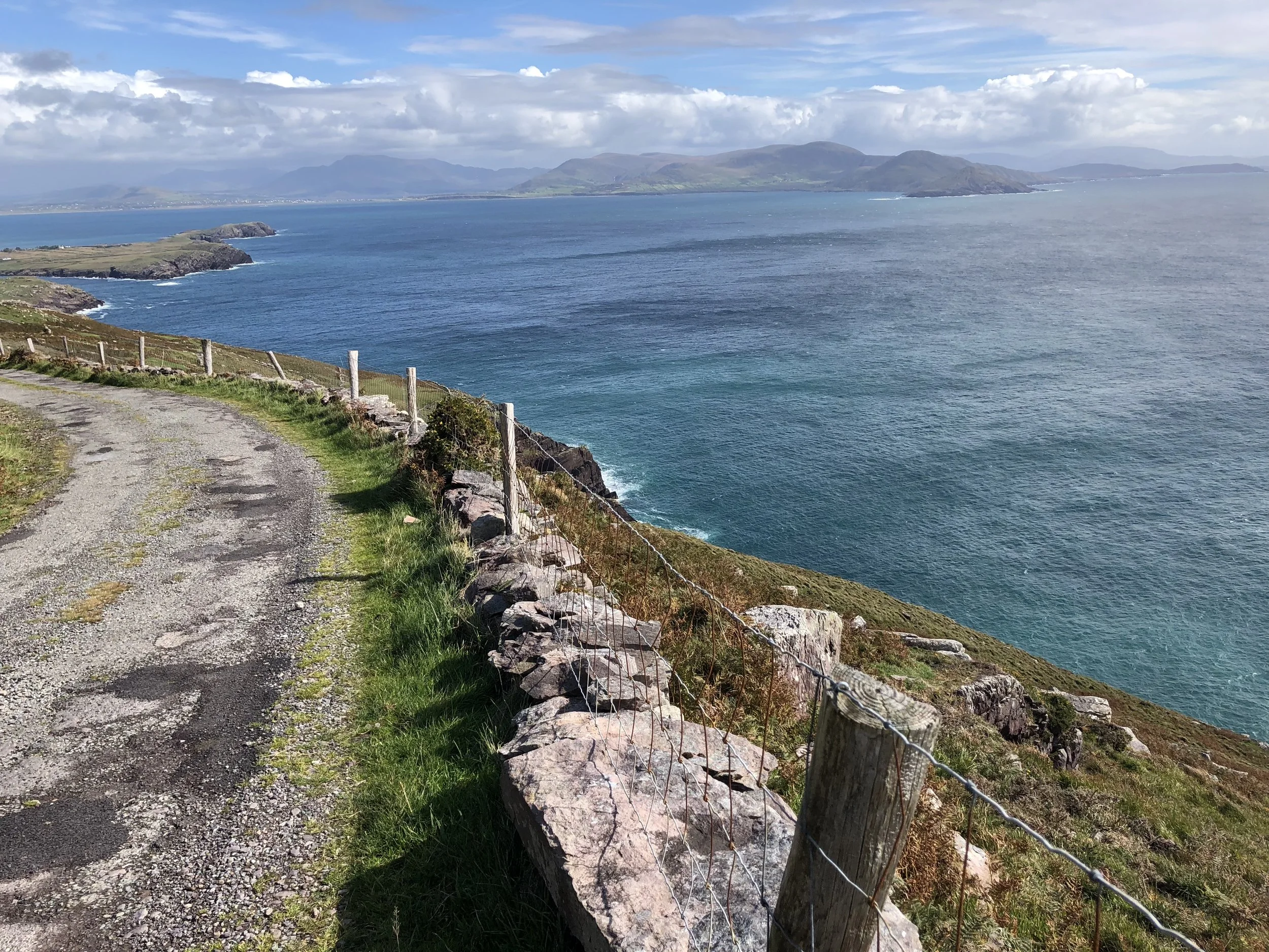 Looking back on the road up to Bolus Head.