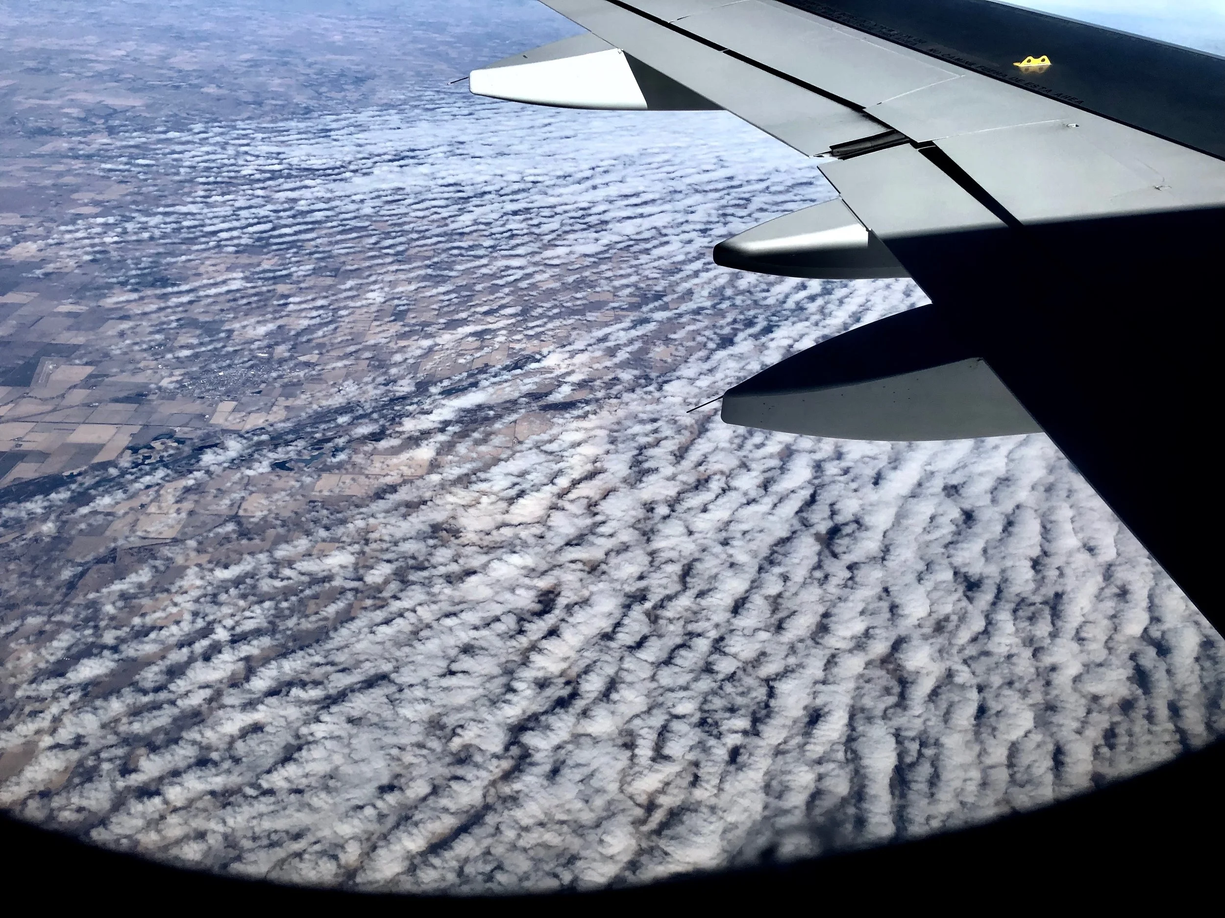 Moving further East, the clouds begin to gather.