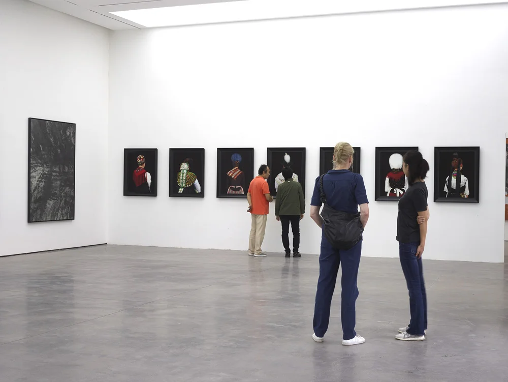 Corina at her exhibit in China.