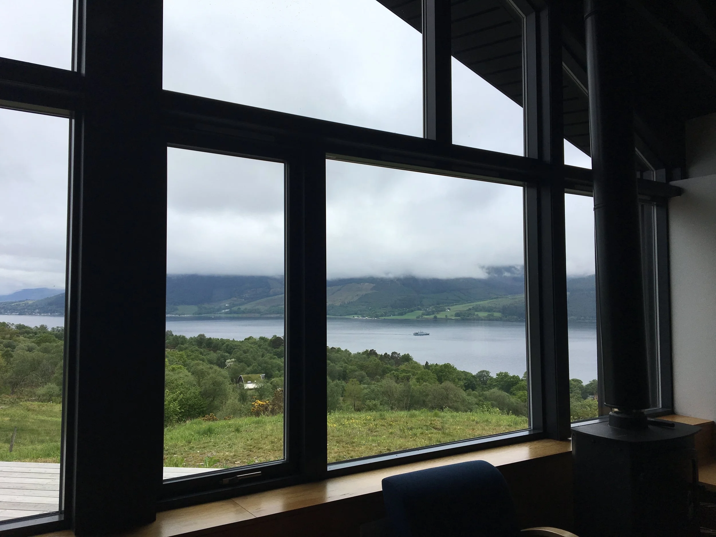 Views of Loch Long from the Artist’s Center.