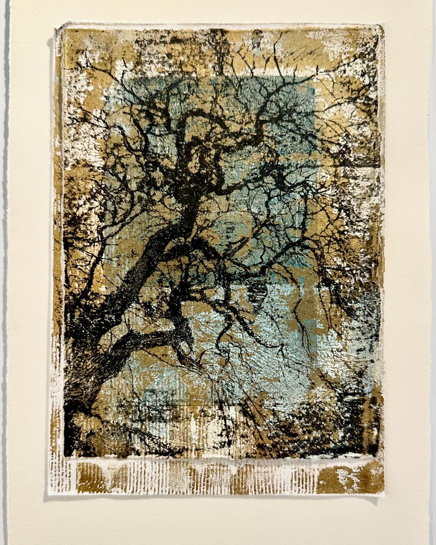 I made this in my Airbnb here in Tallinn, experimenting with some different processes. It&rsquo;s hard to photograph because there is some bronze metallic paint which creates some reflections. But at least I&rsquo;m making some work after my recent r