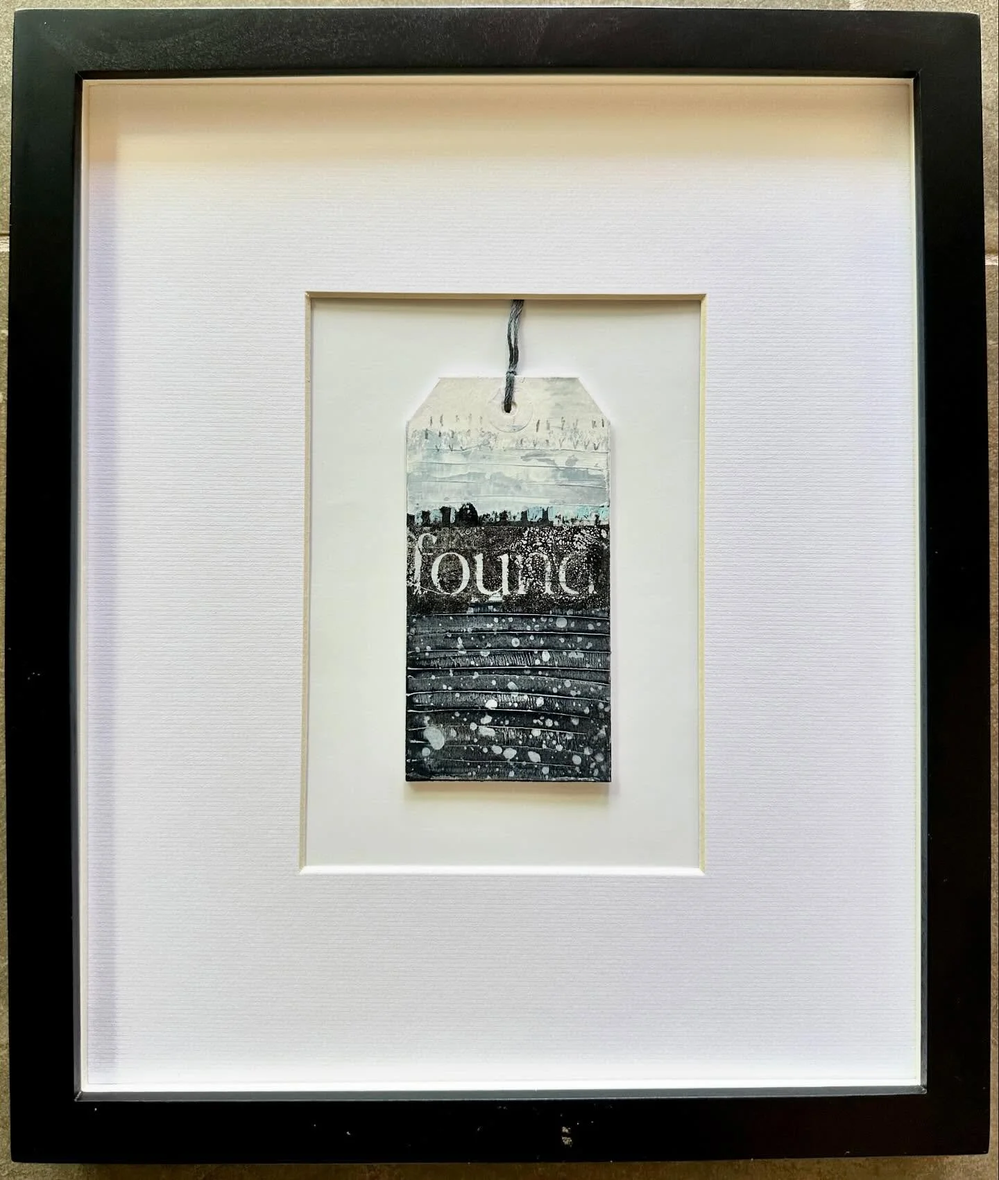 Here&rsquo;s one of my Wander Tags from Wales in a simple 11x14 frame with 5x7 mat window. It fits perfectly! I&rsquo;ve had many requests for my Tags so I&rsquo;m glad to find an easy framing option for my buyers.
I&rsquo;ll be posting them on my St