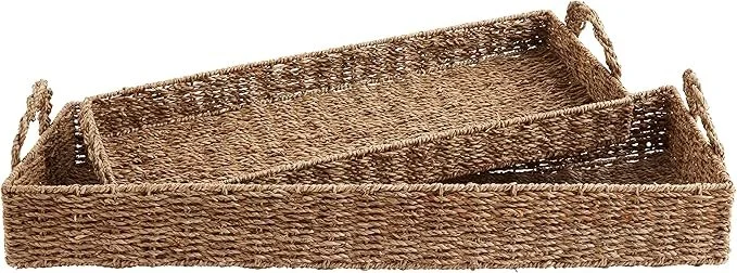 LONG SEA GRASS BASKET - $93
