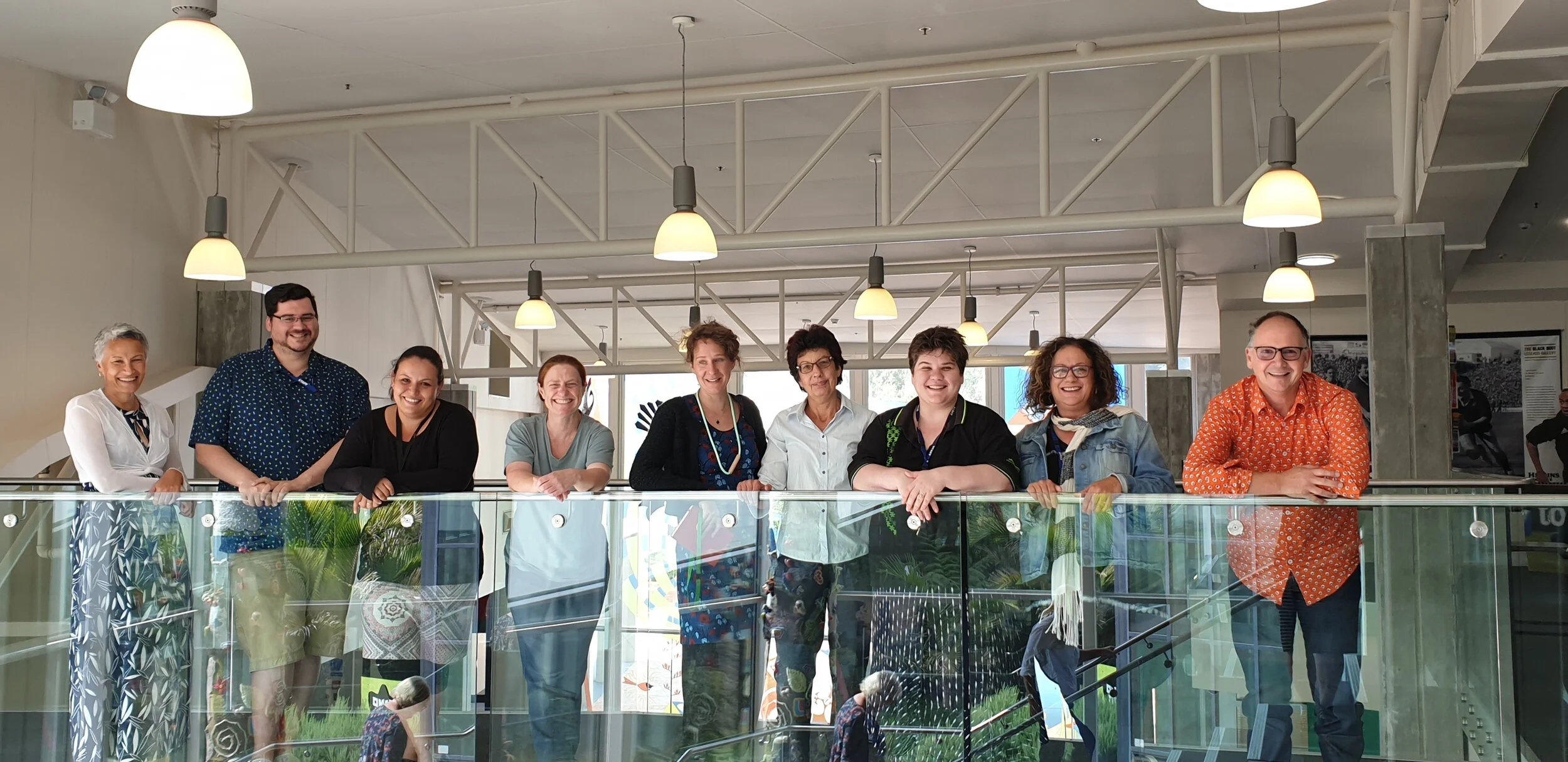 The OF/BY/FOR ALL team at Te Manawa (left to right): Janet Ellery, Graeme Beal, Jaime Court, Toni Edmeades, Mirjam de Oude, Pru, Hannah Southward, Roma Potiki and chief executive Andy Low. (Photo: Te Manawa)Want to take this kind of inclusive journe…