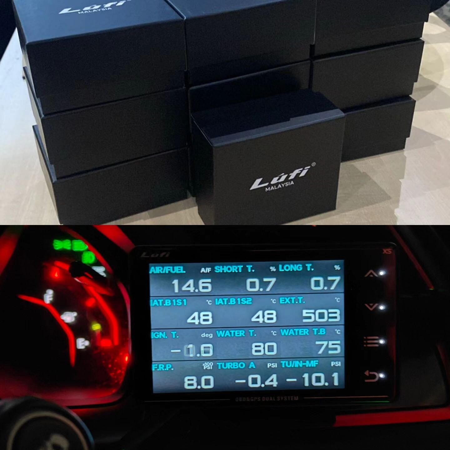 Lufi OBD2 plug in display units $250inc gst plus shipping.

7 preset screens including diagnostic page display like below can show you almost any information your ECU can put out 😍 

Great for EGT , boost pressure, timing , fuel pressure, post and p