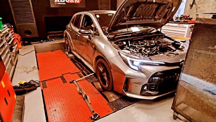 Tune finished on the GR Corolla, was suprisingly how similar the maps were compared to the Yaris, a bit more timing and more boost after 5500rpm is how Toyota is getting an extra 21kW more than the Yaris. 

Dyno is reading slightly higher than Toyota