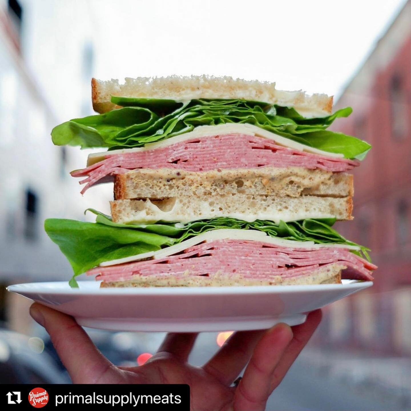#Repost @primalsupplymeats with @make_repost
・・・
We've got a little something special planned for this SANDWICH SATURDAY! @damonmenapace cooked up a fresh batch of our house BOLOGNA to pair with the new @vesta_bbq whole grain BEER MUSTARD!⁠⁠
⁠⁠
CLASS
