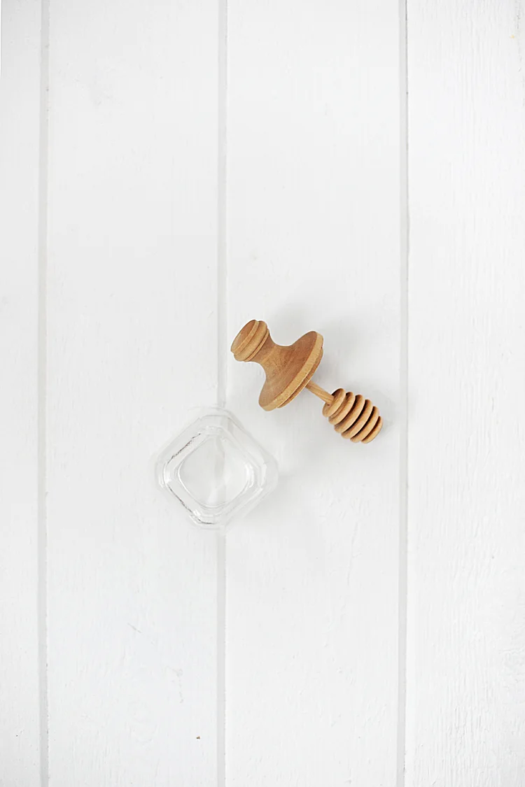 Vintage Glass Honey Jar & Dipper Haven Antiques Sheboygan Wisconsin