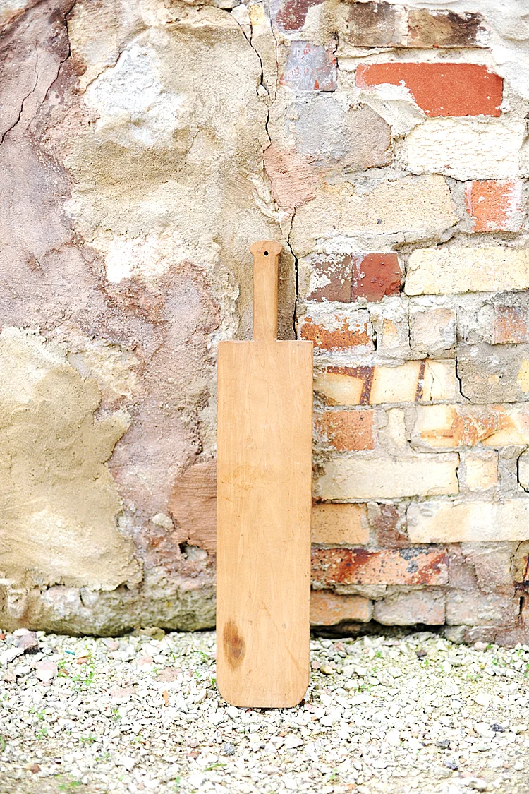 Haven Antiques Antique French Wood Bread Board Pizza Baguette Peel