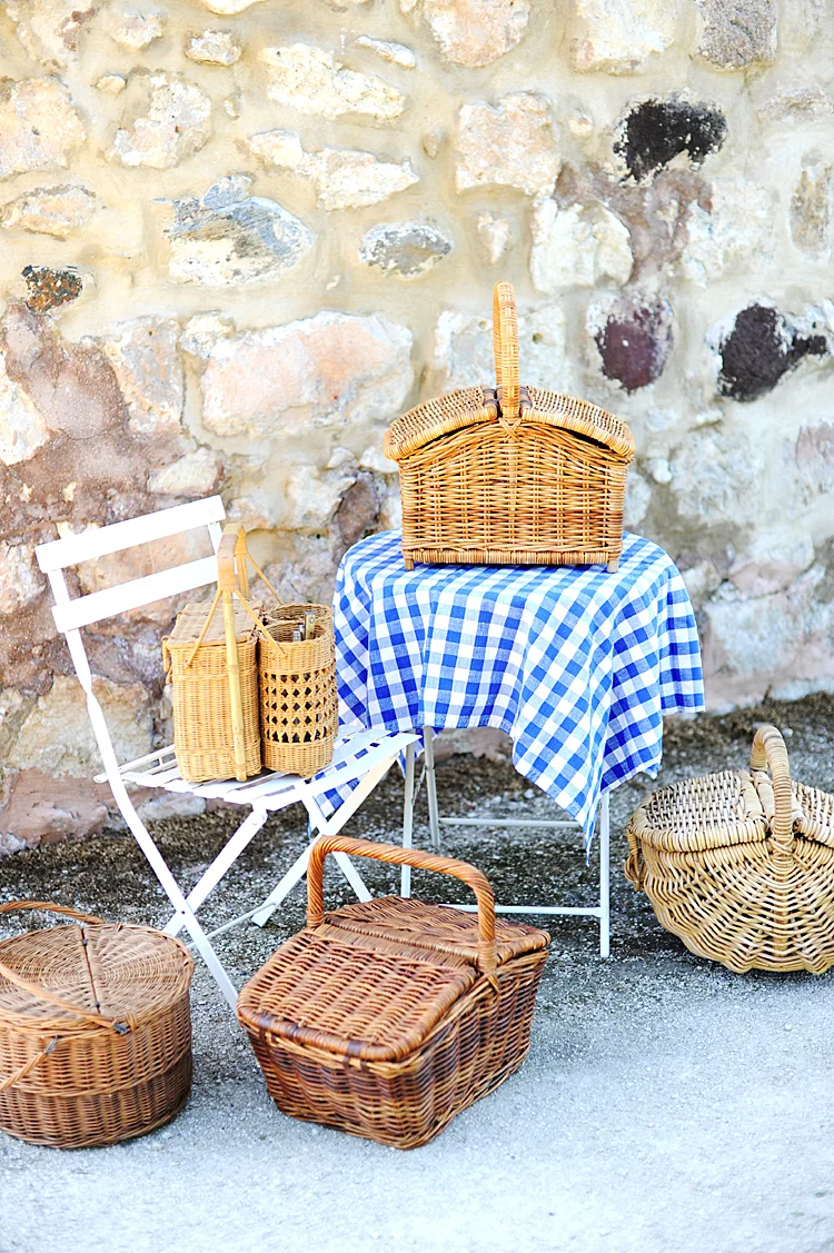 Vintage French Country Picnic Basket — h a v e n · european farmhouse