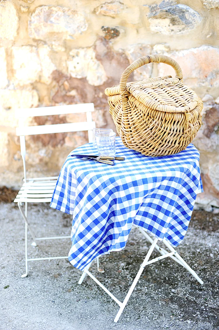 Vintage French Country Picnic Basket — h a v e n · european farmhouse