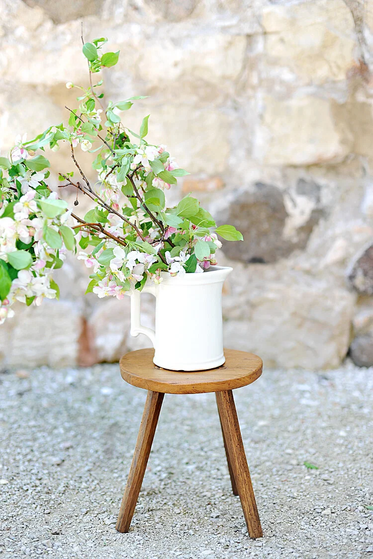 Antique White Ironstone Pitcher