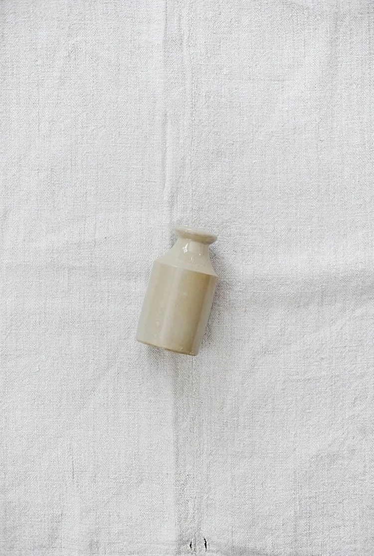 Vintage English Stoneware Ink Bottle