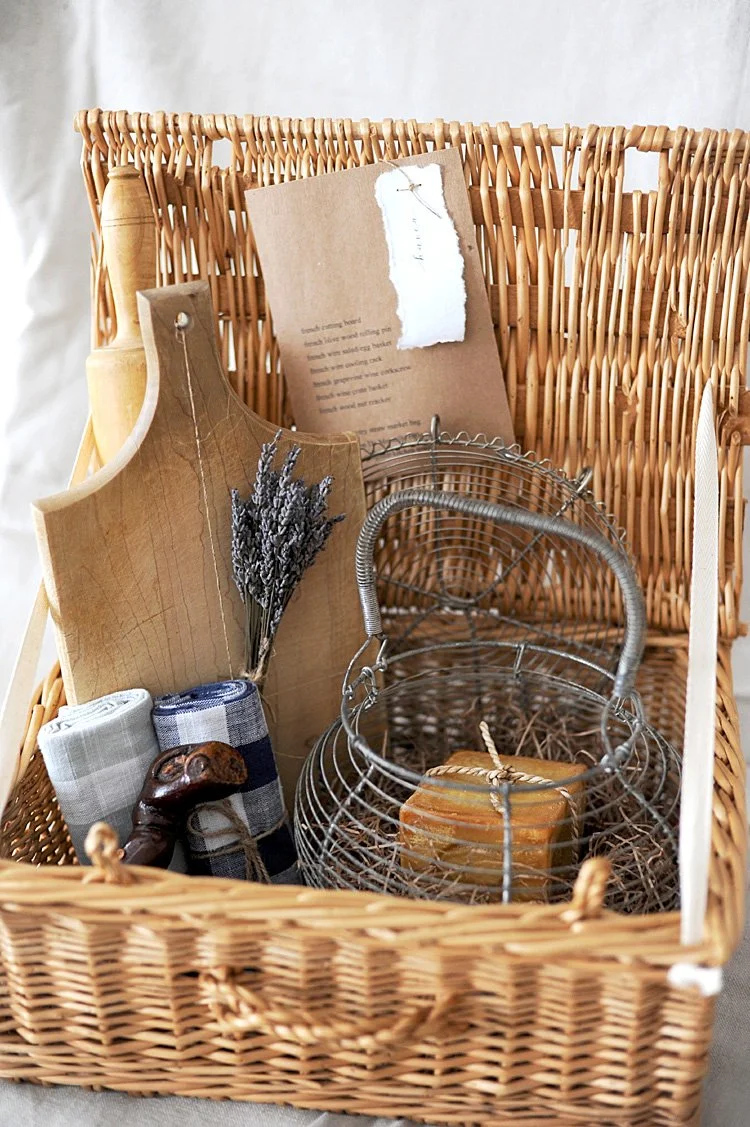 French country farmhouse gift basket