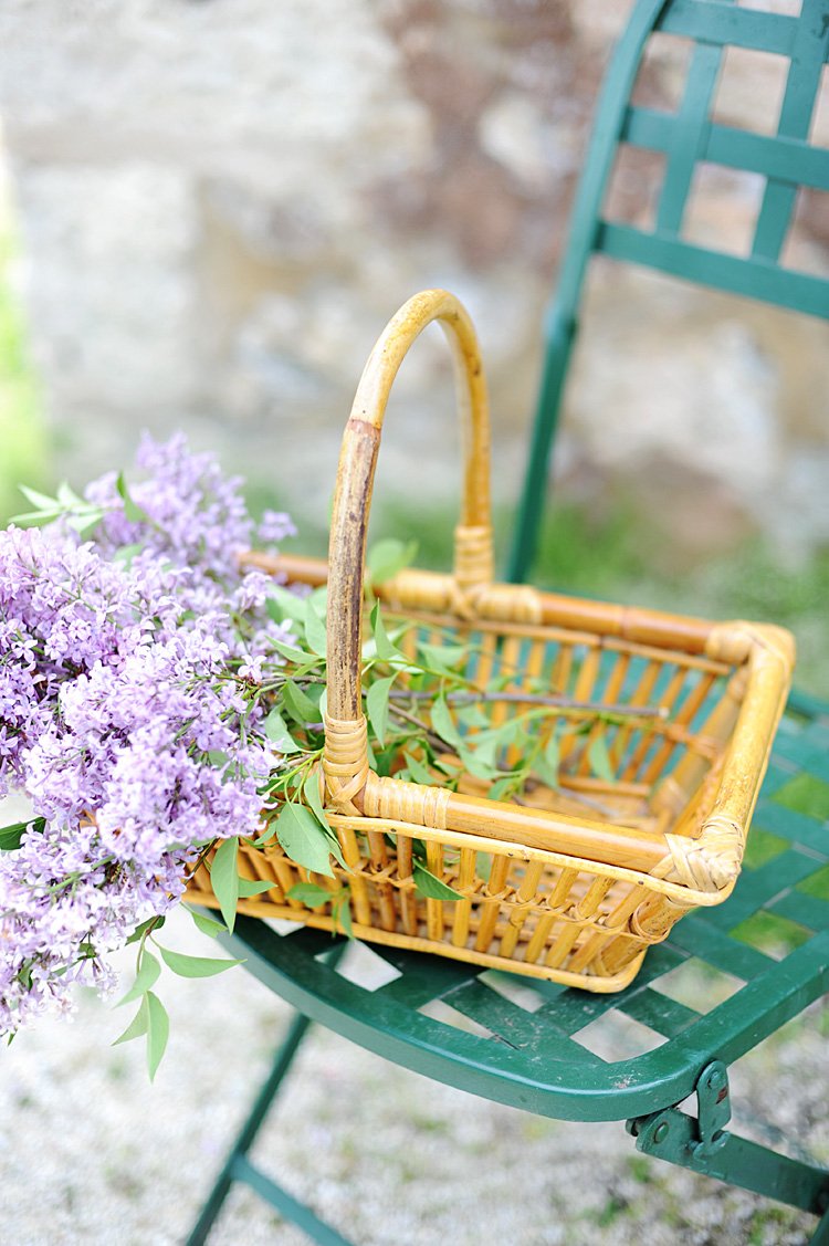Vintage french rattan harvest gathering basket haven antiques sheboygan wisconsin
