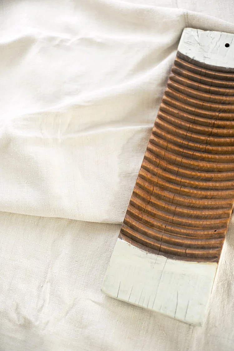 Antique French Wood Washboard