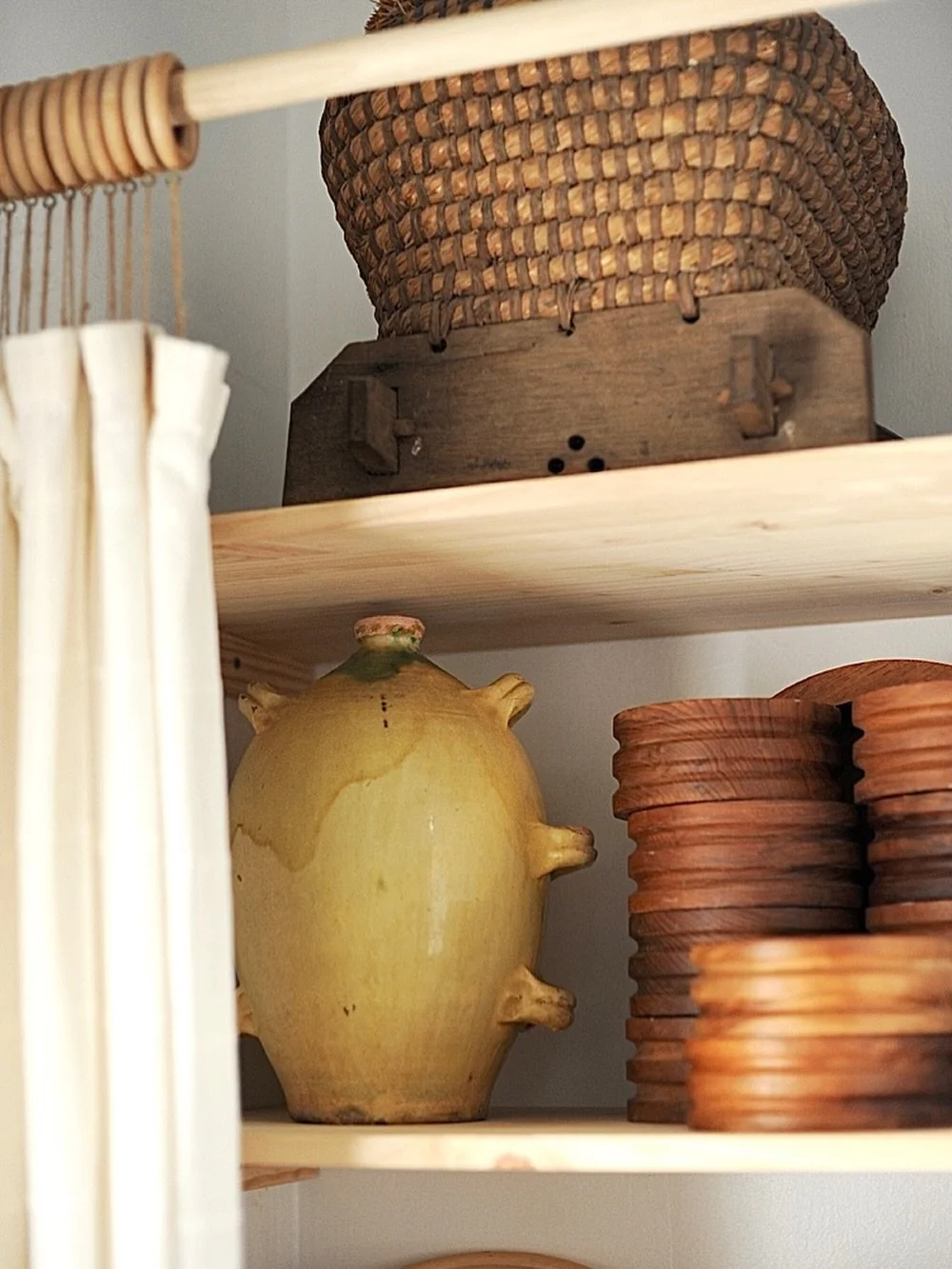 Oftentimes I wonder if old world peasants came to our time would they be so confused why we&rsquo;re decorating with their everyday farming tools? 🧐😉🥰 @chezpluie