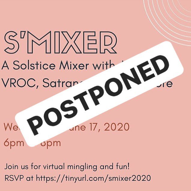 API Equality-LA is postponing tomorrow's virtual mixer. Stay tuned for updates!