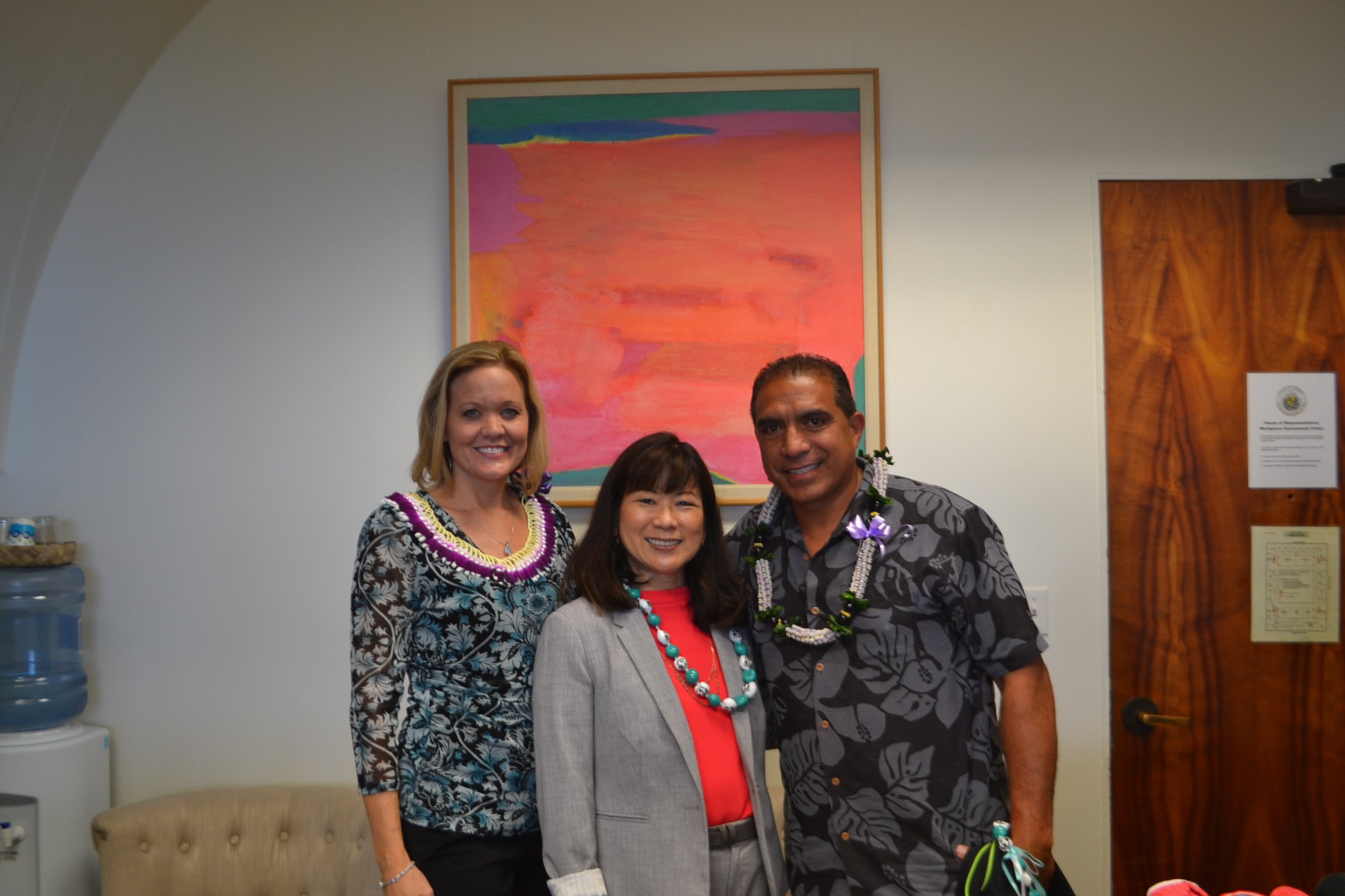 Principal Sherry Gonsalves, Rep Nakamura, Robert Gonsalves.JPG