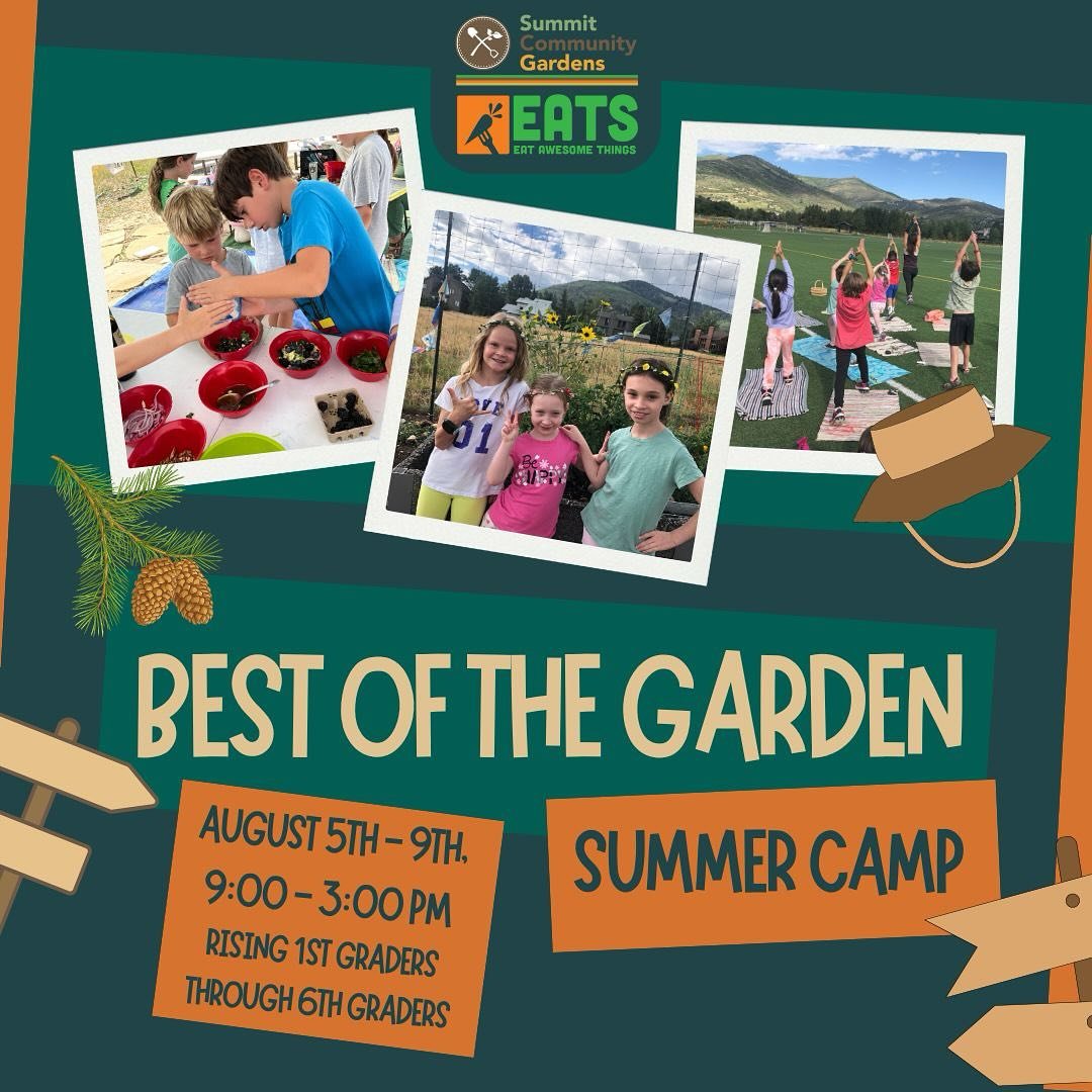 Best of the Garden is a little bit of everything that makes our Garden camps awesome: pollinators, compost, tending garden beds,  harvesting, tasting art, team building, and outdoor cooking with food from the garden. Sign up through our website via t