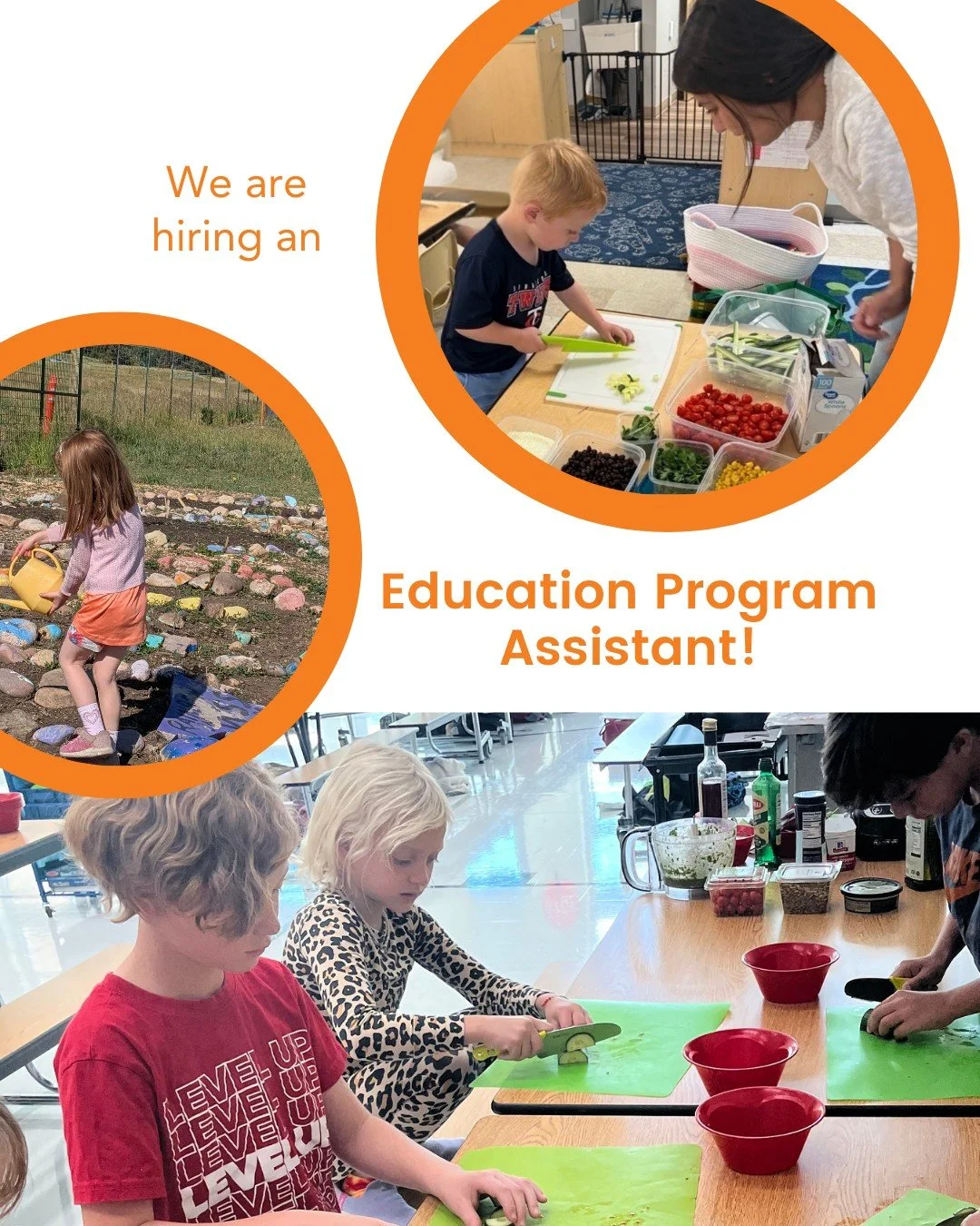 Summit Community Gardens - EATS (SCG-EATS) is seeking an educator to assist with our youth seed-to-soil educational programs. We teach hands-on gardening, cooking, nutrition and sustainability lessons for Pre-K to 9th graders in local schools. This p