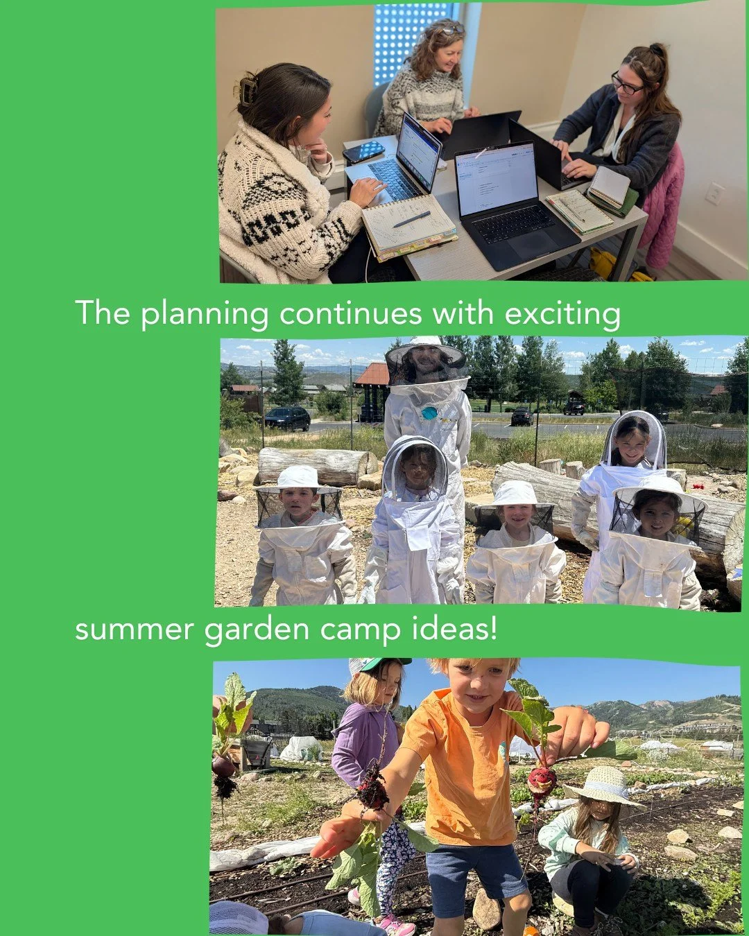 👒 We're still in planning mode and kicking around some new fun ideas for garden camp this summer. Stay tuned for all the exciting details including registration dates, scholarship information, camp themes and more!

#SummitCommunityGardens #EATSPark