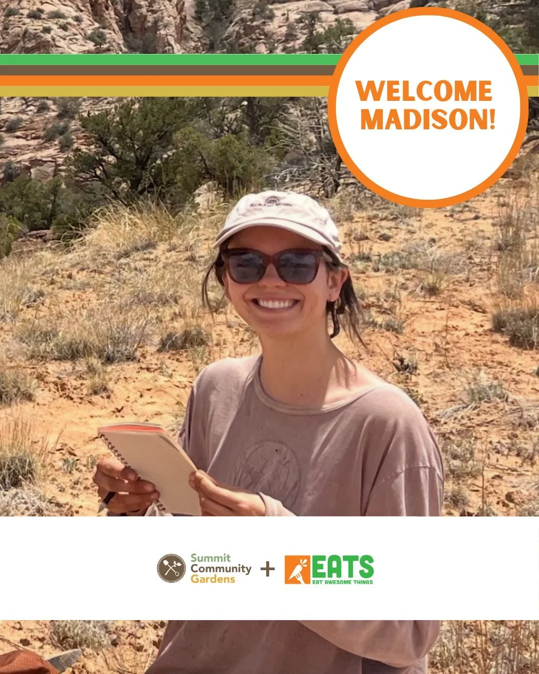 Help us welcome our new Program Educator, Madison, to the SCG+EATS team! Madison will be leading youth cooking classes and assisting with Summer Garden Camp plus a whole lot more. She has a love for working outside and sharing her passion for nature 
